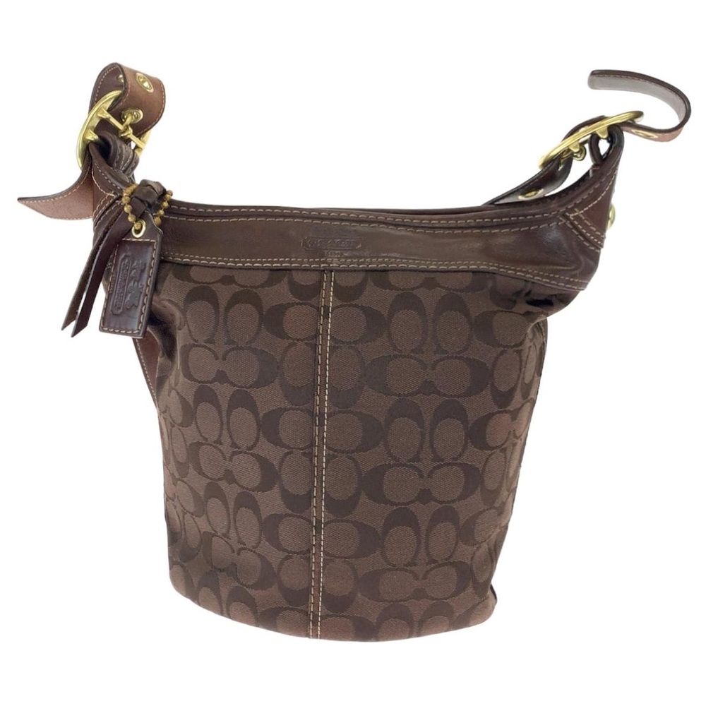 NEW Coach Shoulder Chocolate Bag Purse Bucket